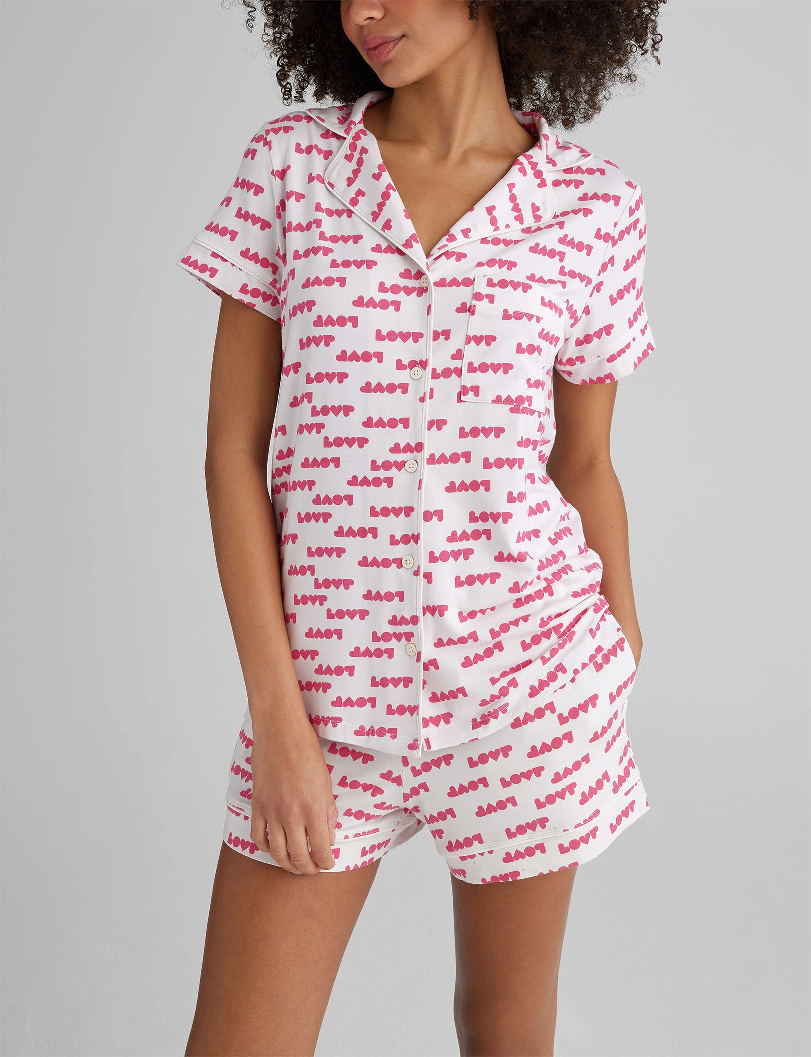 Women's Downtime Pajama Top & Short Set