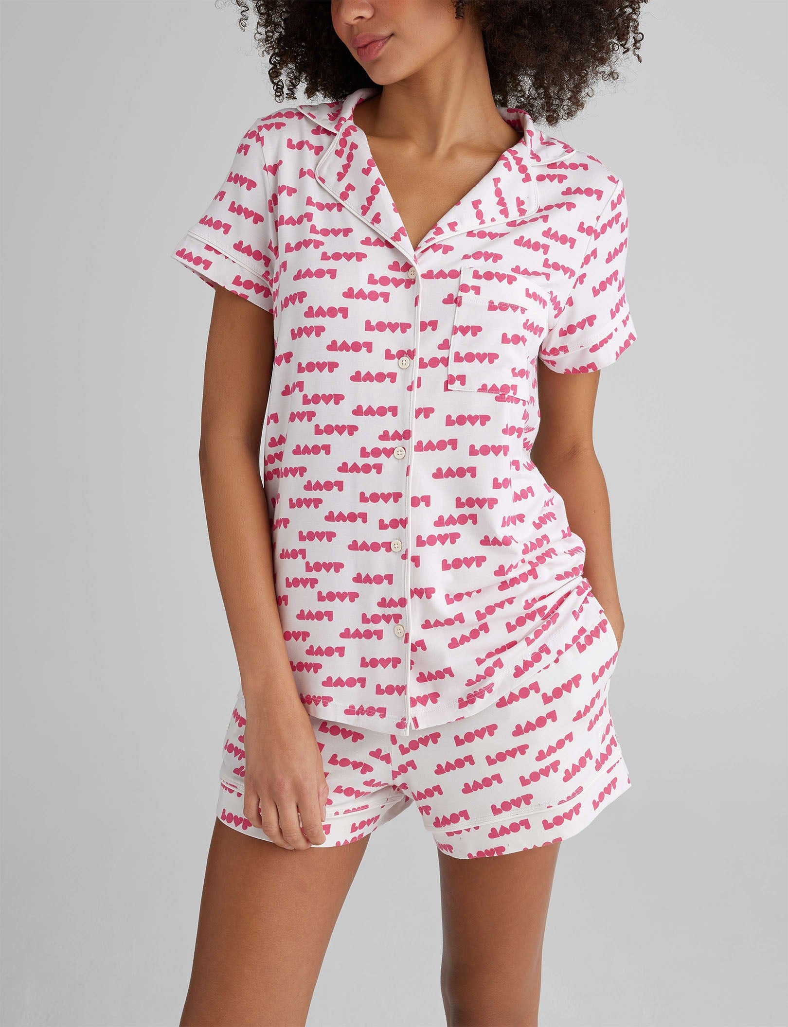 Women's Downtime Pajama Top & Short Set