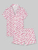 Women's Downtime Pajama Top & Short Set::Love Coconut Milk