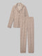 Women's Downtime Long Sleeve Pajama Top & Pant Set::Chateau Gray Simple Leopard::Swatch
