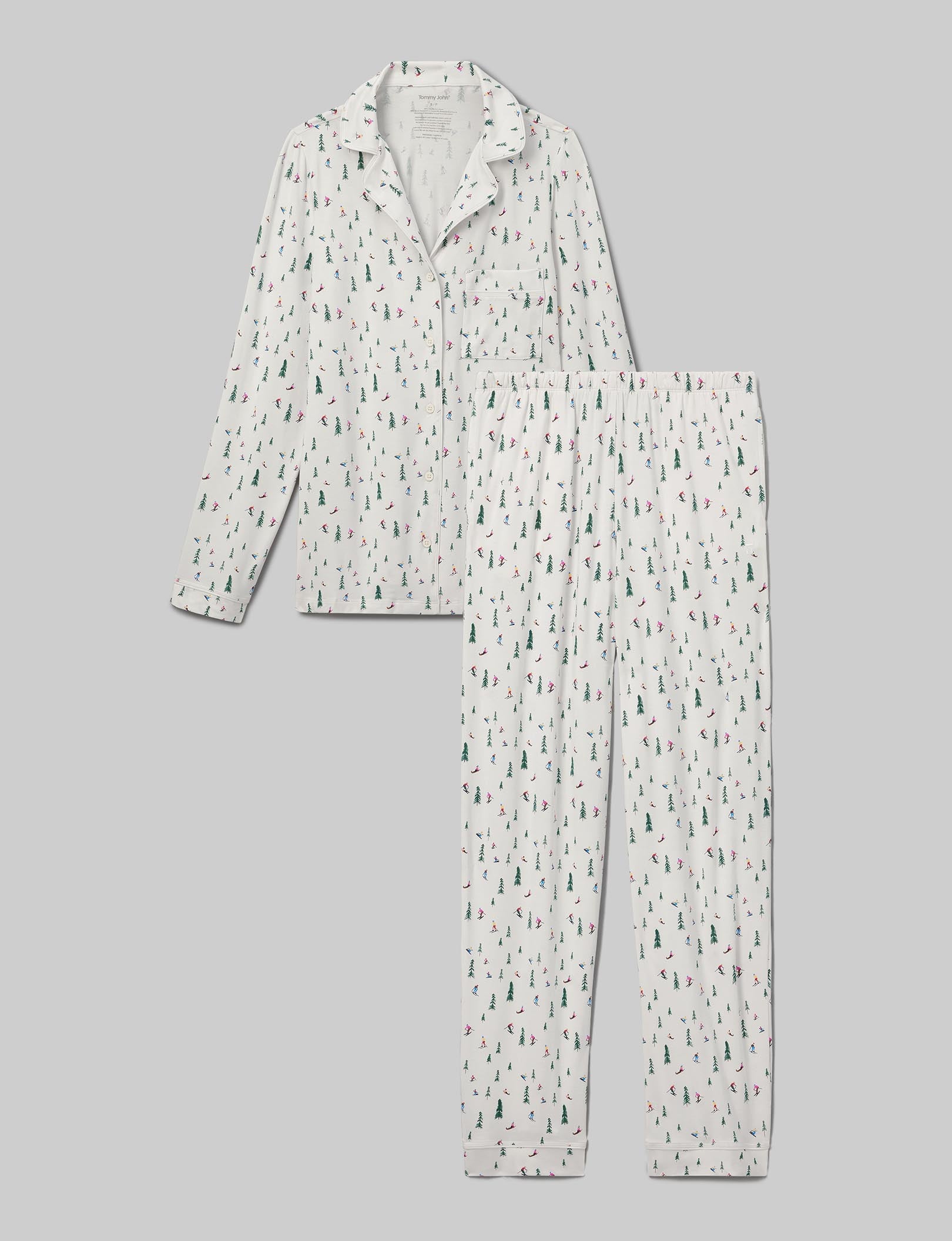 Women's Downtime Long Sleeve Pajama Top & Pant Set
