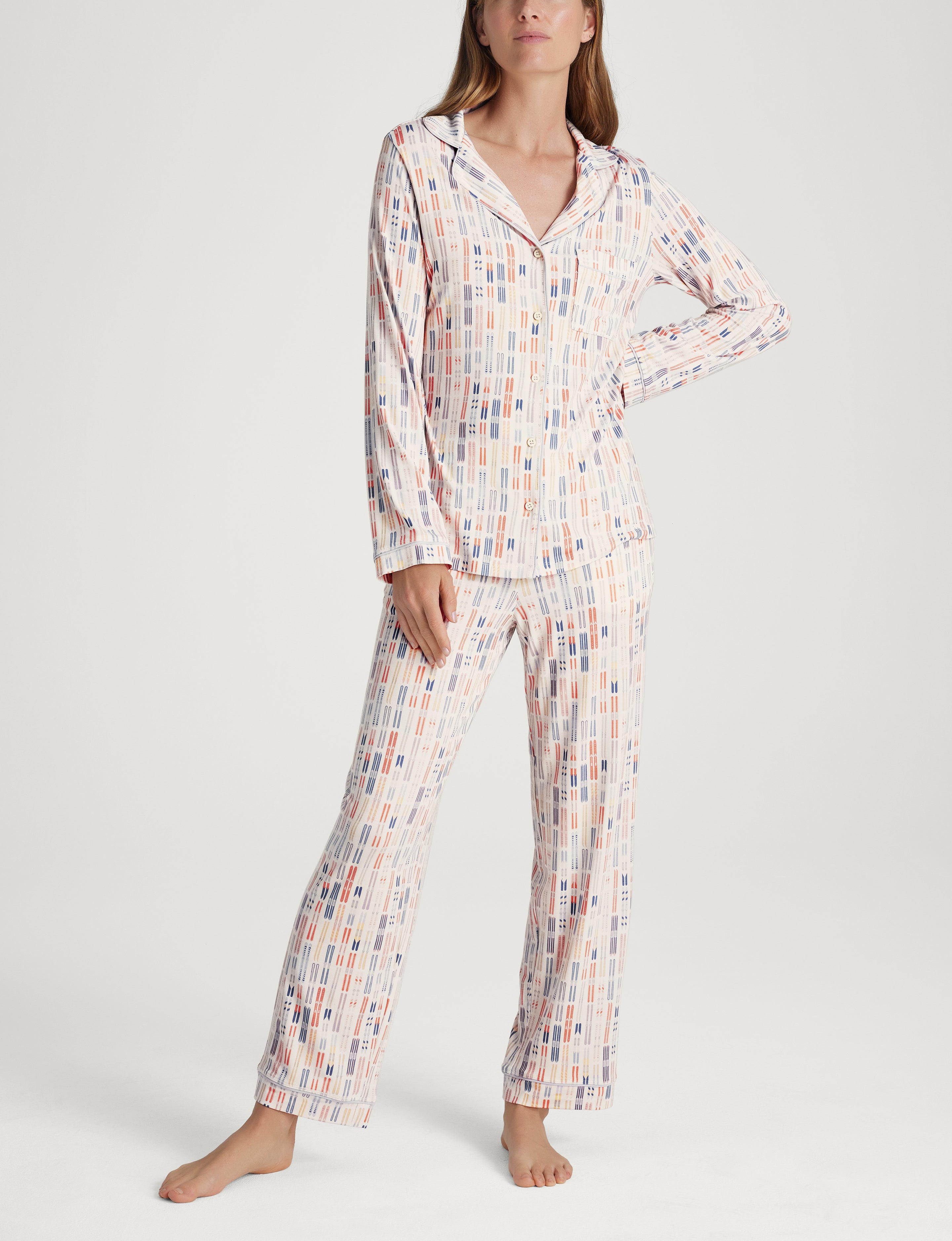 Women's Downtime Long Sleeve Pajama Top & Pant Set
