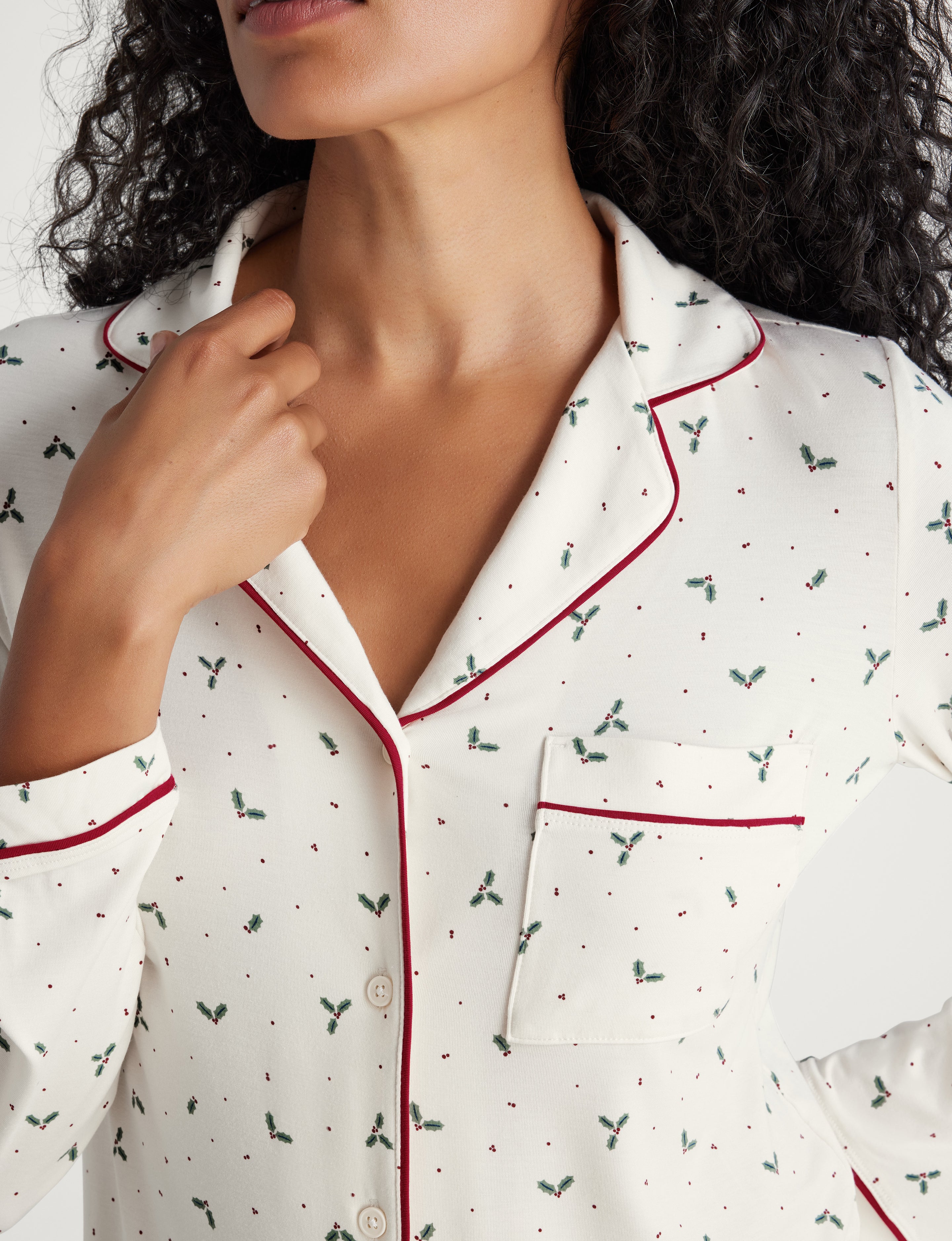 Women's Downtime Long Sleeve Pajama Top & Pant Set