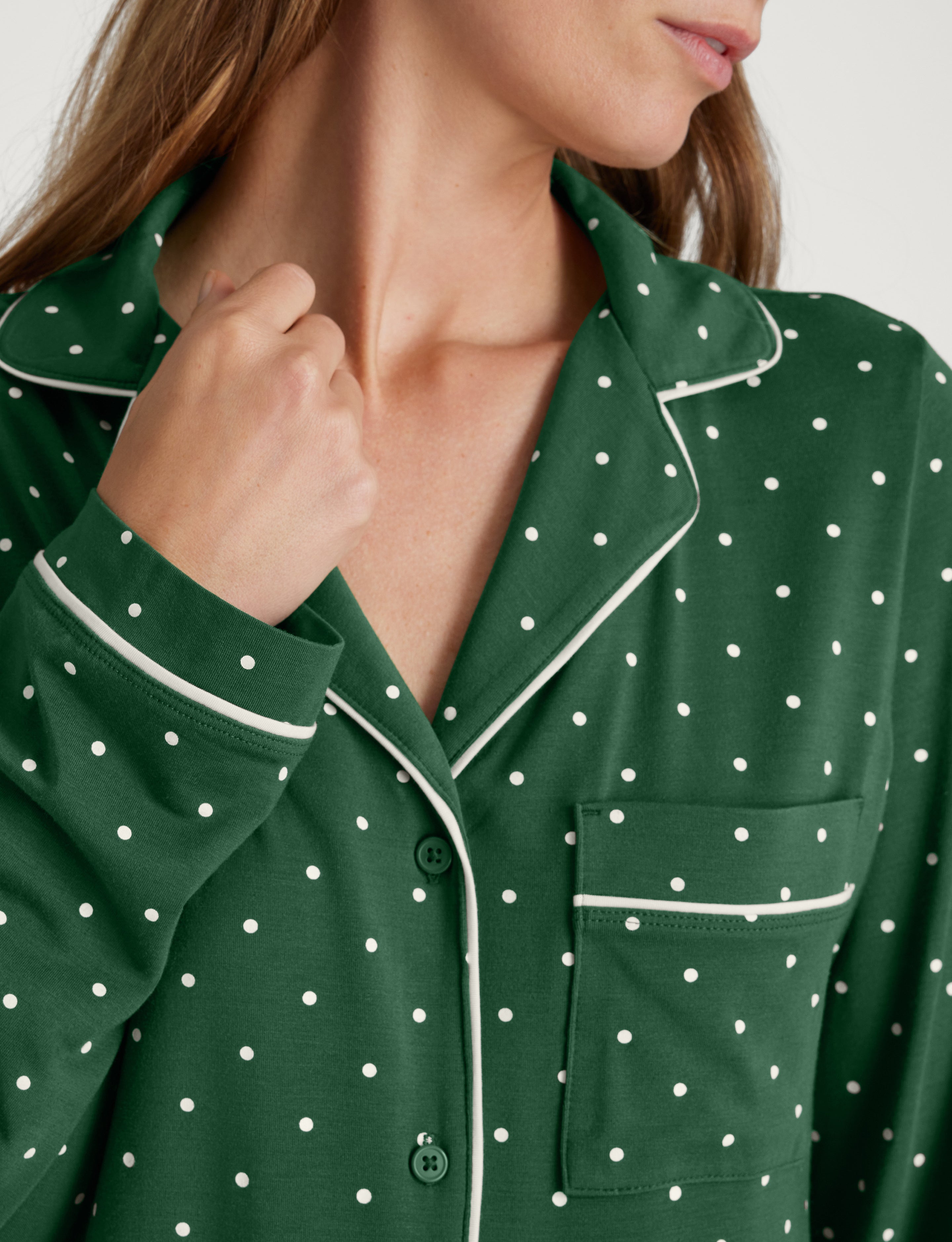 Women's Downtime Long Sleeve Pajama Top & Pant Set
