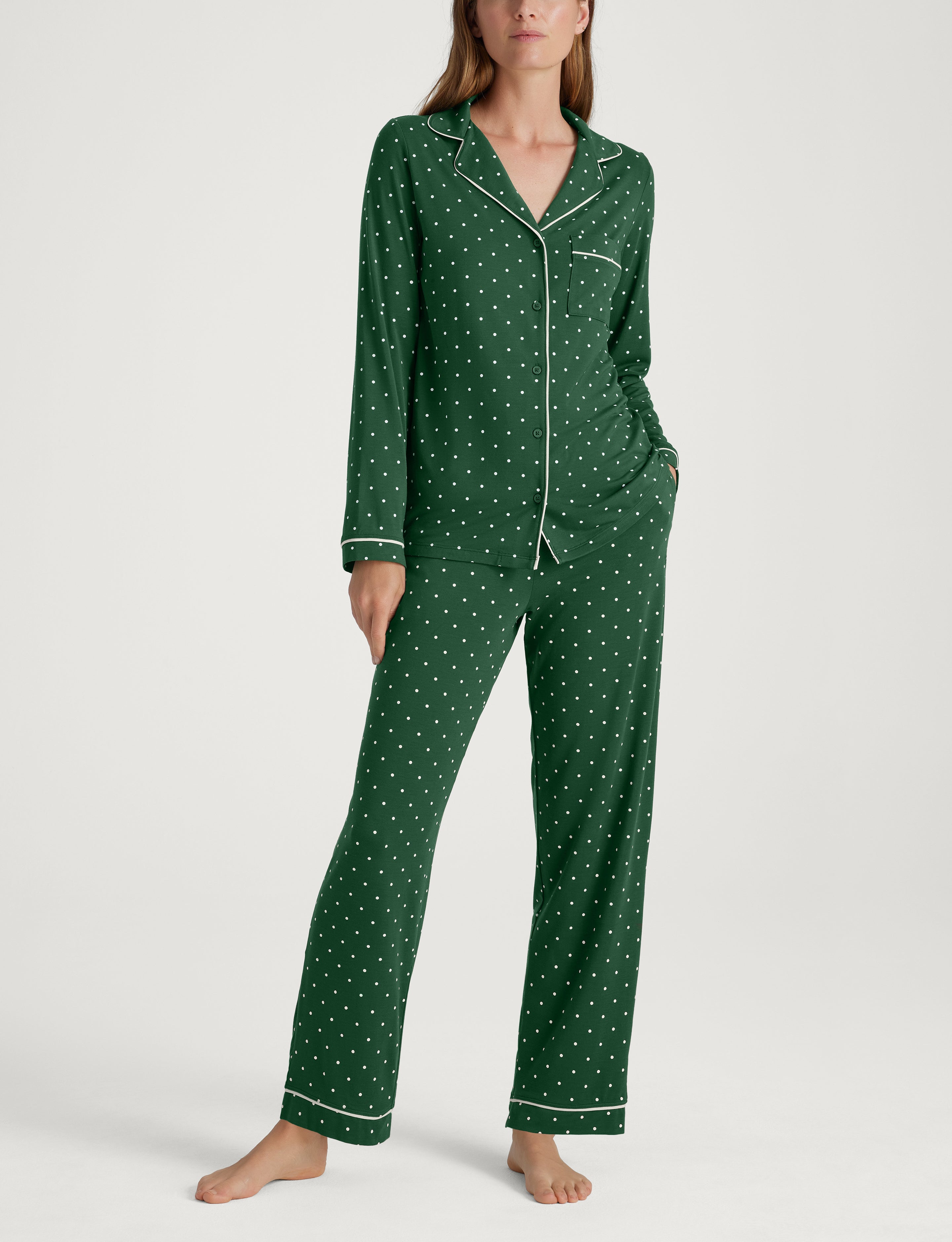 Women's Downtime Long Sleeve Pajama Top & Pant Set
