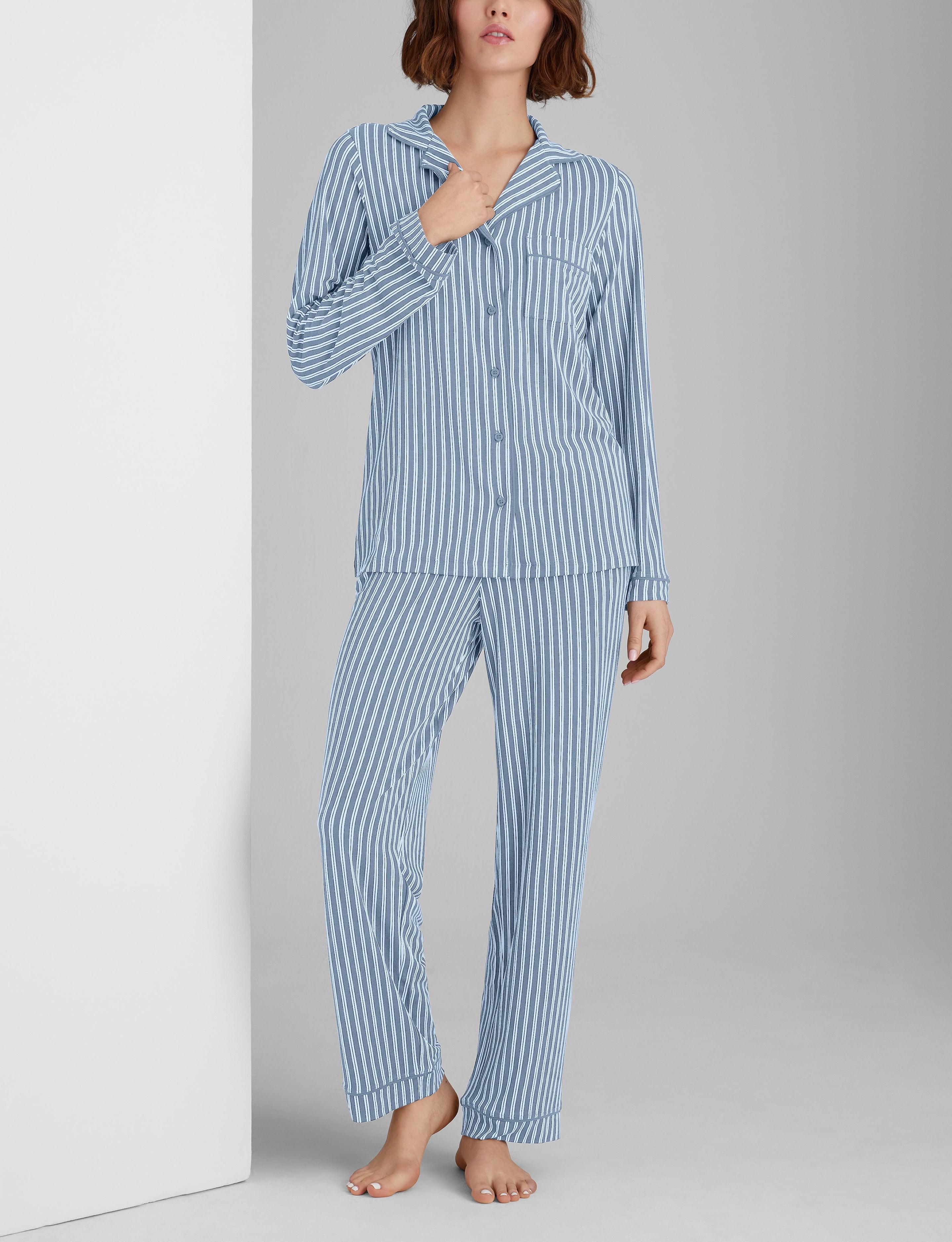 Women's Downtime Long Sleeve Pajama Top & Pant Set