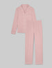 Women's Downtime Long Sleeve Pajama Top & Pant Set::Silver Pink