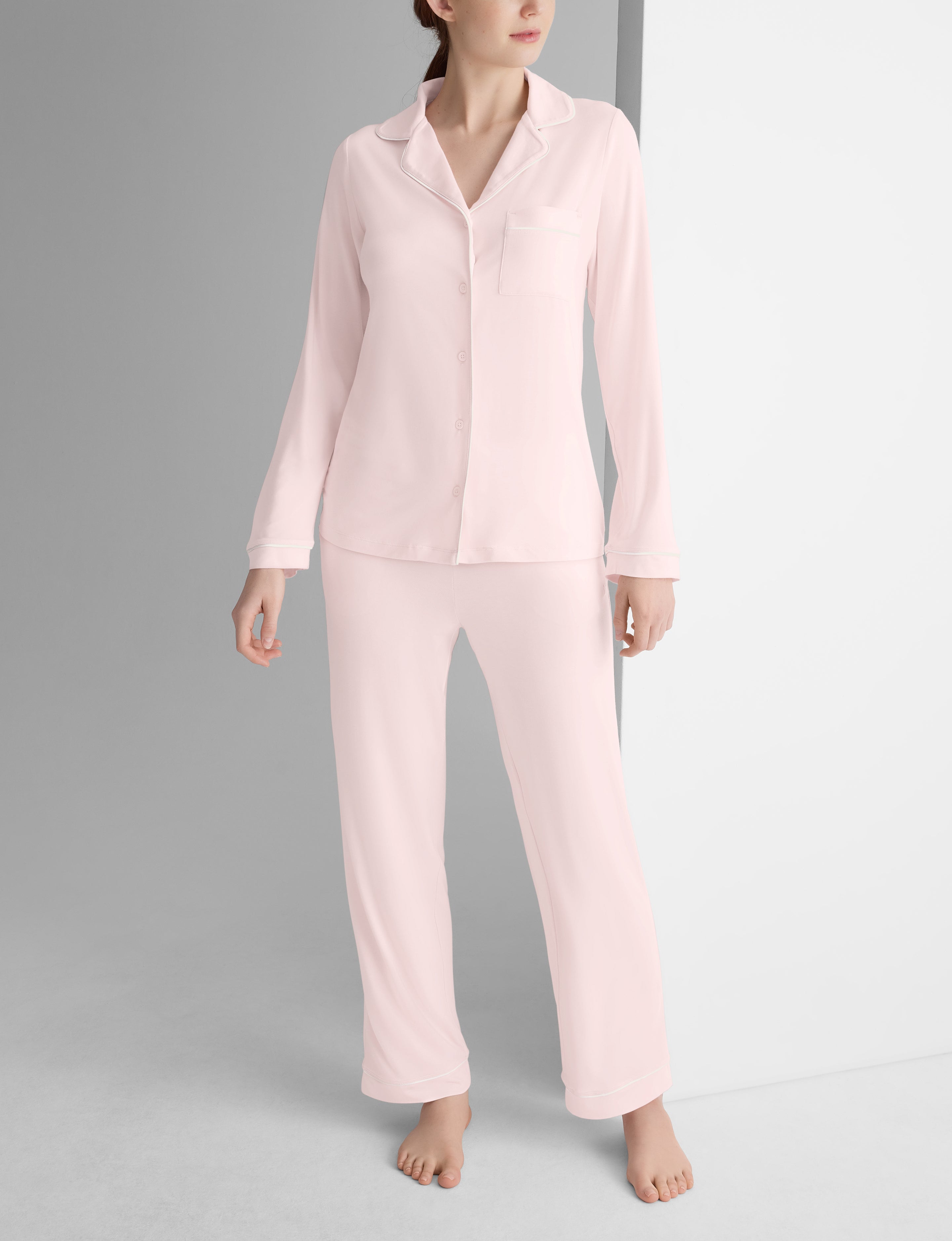 Women's Downtime Long Sleeve Pajama Top & Pant Set