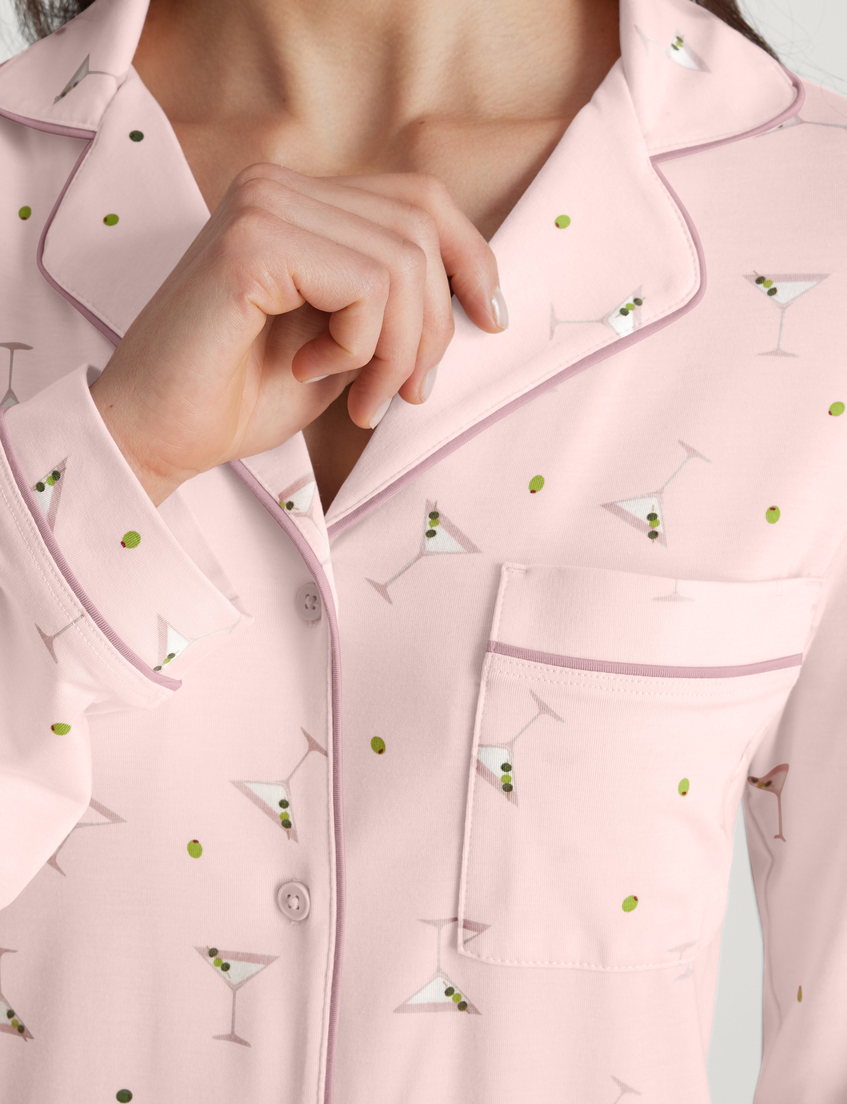 Women's Downtime Long Sleeve Pajama Top & Pant Set
