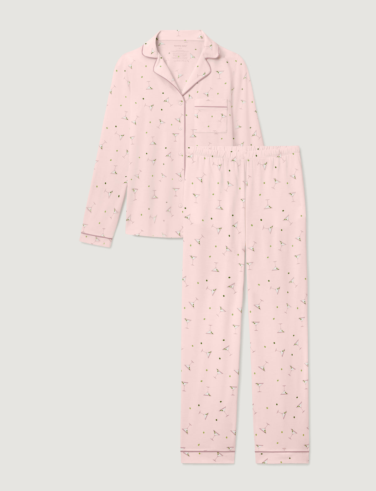 Women's Downtime Long Sleeve Pajama Top & Pant Set