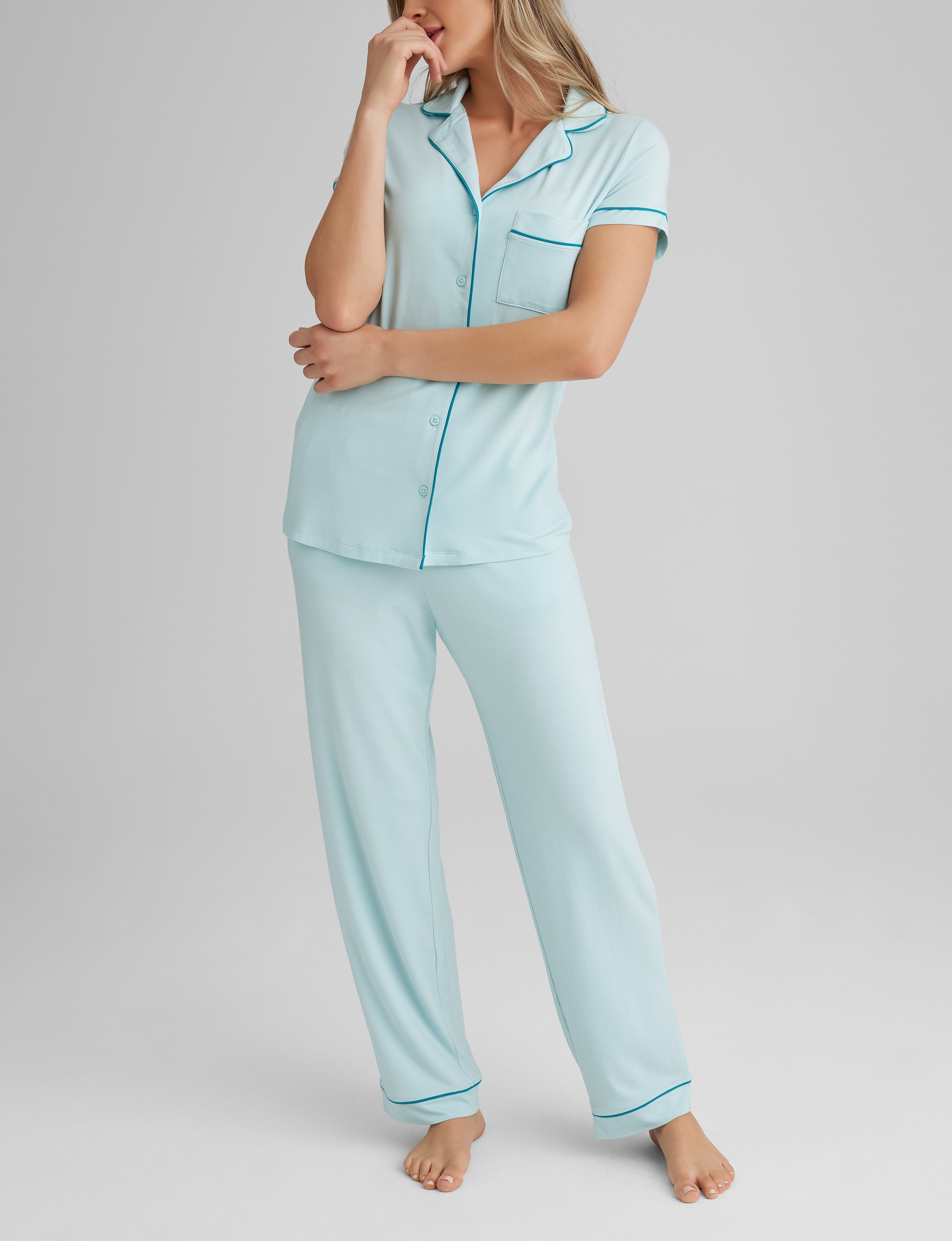 Women's Downtime Pajama Top & Pant Set