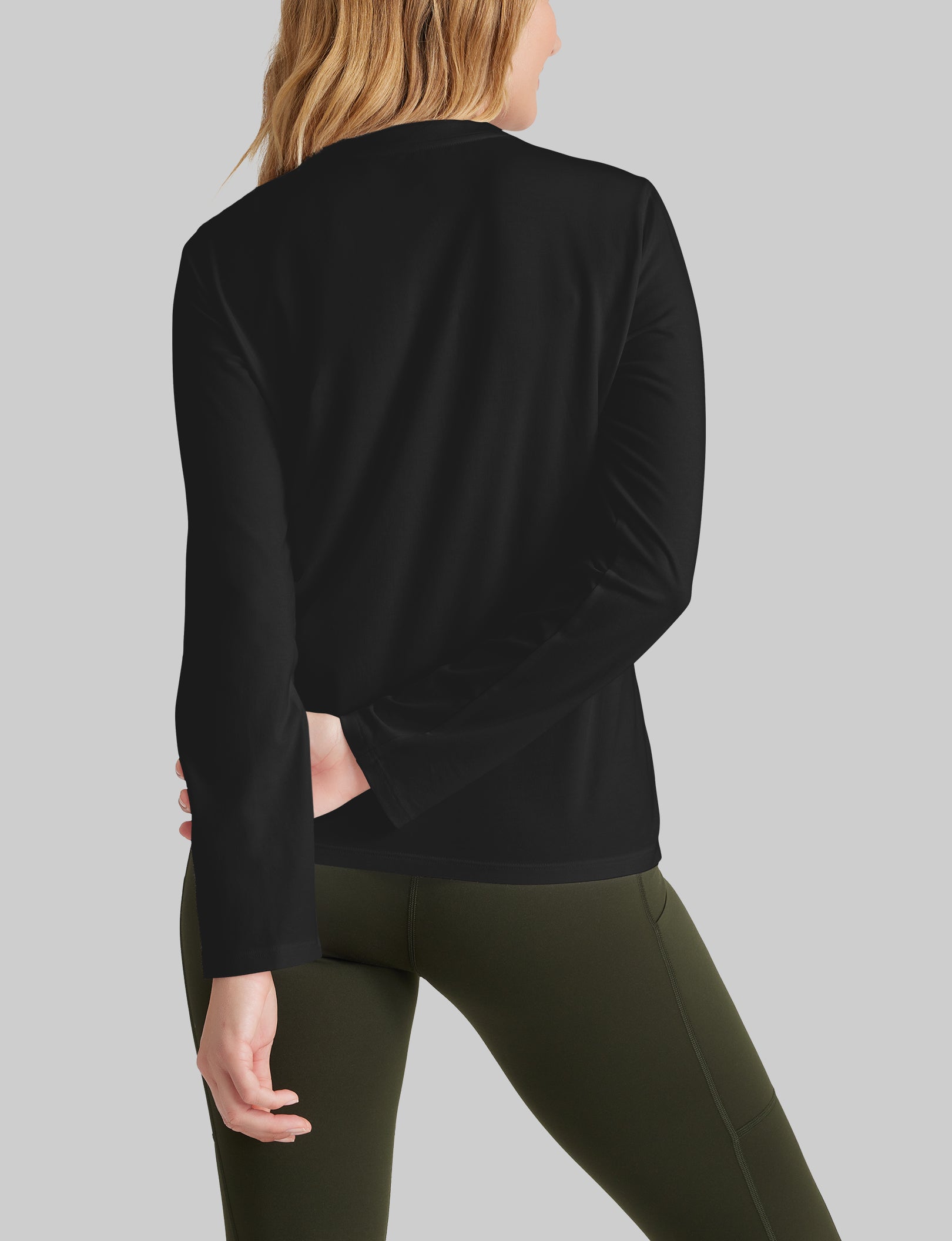 Second Skin Long Sleeve Crew Neck Tee