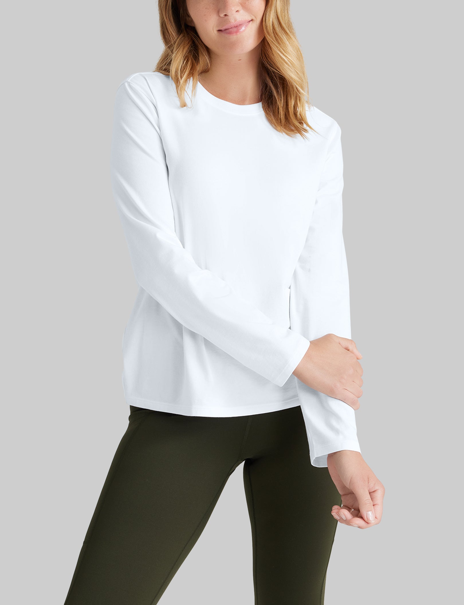 Second Skin Long Sleeve Crew Neck Tee
