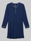Women's Downtime Henley Sleep Dress::Dress Blues::Swatch