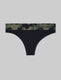 Women's Cool Cotton Thong::Black/Olive Camo WB::Swatch