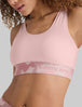 Cool Cotton Scoop Bralette::Silver Pink/Pink Camo WB