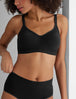 Ultimate Comfort Seamless Bra::Black
