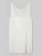 Women's Second Skin Micro Rib Fitted Tank::Coconut Milk::Swatch