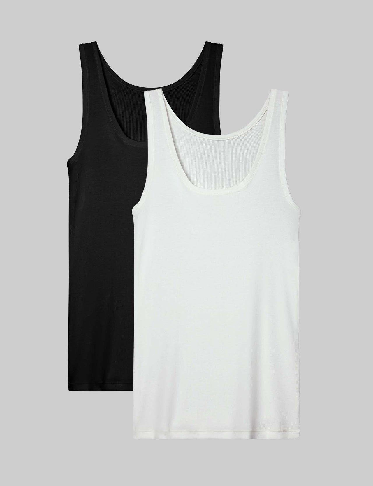 Women's Micro Rib Fitted Tank (2-Pack)