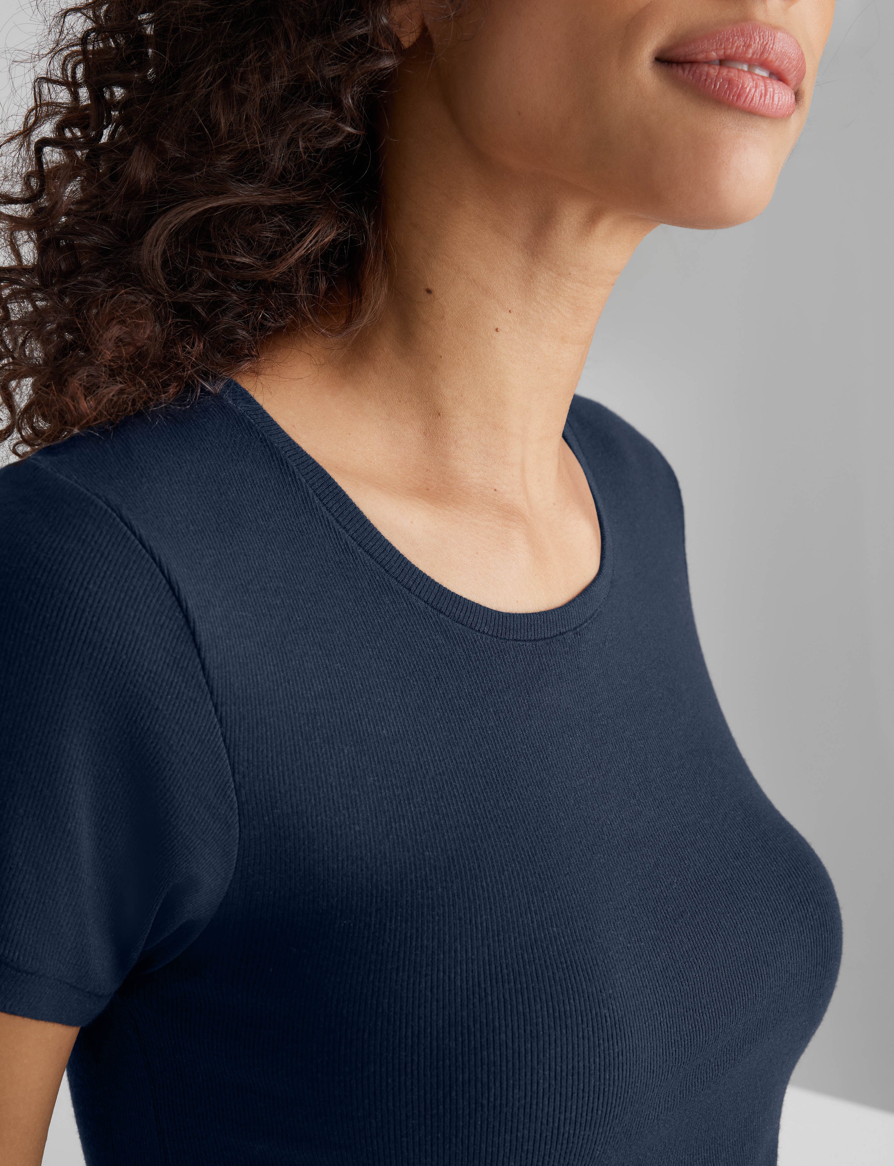 Women's Micro Rib Cap Sleeve Tee