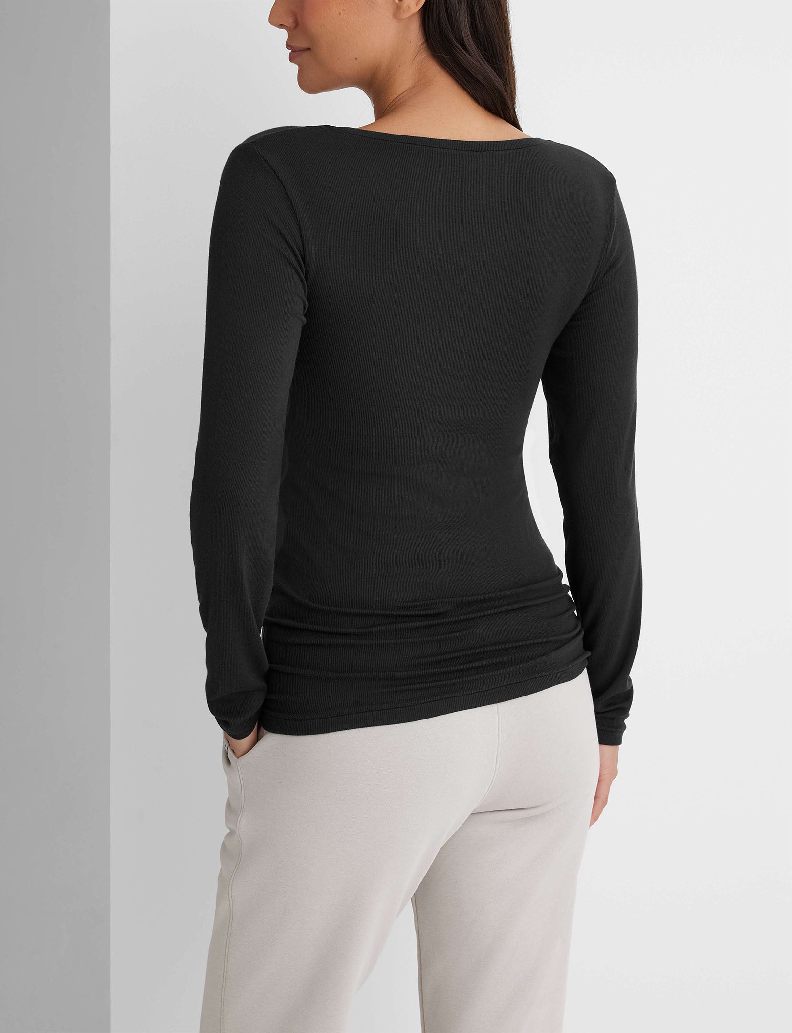 Women's Micro Rib Long Sleeve Tee (2-Pack)