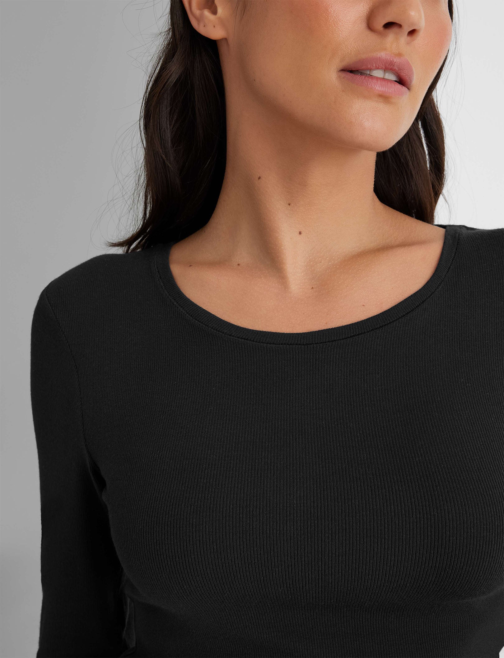 Women's Micro Rib Long Sleeve Tee (2-Pack)