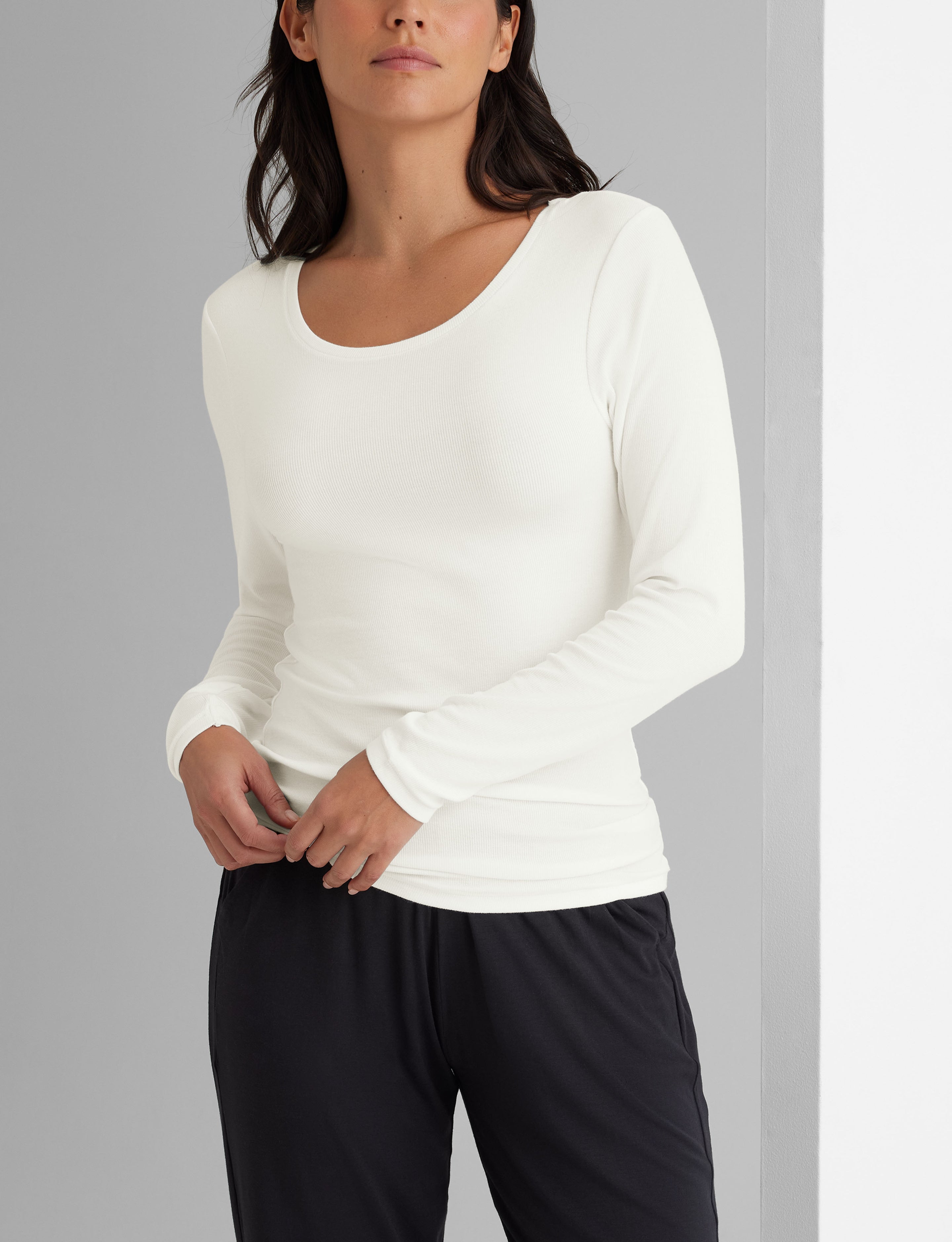 Women's Micro Rib Long Sleeve Tee (2-Pack)