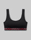 Second Skin Scoop Bralette::Black/Red Holiday Plaid WB::Swatch