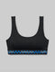 Second Skin Scoop Bralette::Black/Blue Holiday Plaid WB::Swatch