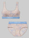 Second Skin Scoop Bralette & Brief Set::Blush Scattered Floral