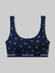 Second Skin Scoop Bralette::Dress Blues Floating Umbrellas::Swatch