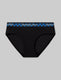Women's Second Skin Brief::Black/Blue Holiday Plaid WB::Swatch