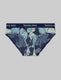 Women's Second Skin Brief::Blue Poppy Shells::Swatch
