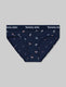 Women's Second Skin Brief::Dress Blues Floating Umbrellas::Swatch