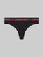 Women's Second Skin Thong::Black/Red Holiday Plaid WB::Swatch