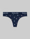 Women's Second Skin Thong::Dress Blues Floating Umbrellas::Swatch