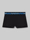 Women's Second Skin Boyshort::Black/Blue Holiday Plaid WB::Swatch