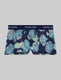 Women's Second Skin Boyshort::Blue Poppy Shells::Swatch