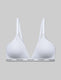 Signature Comfort Lace Triangle Bralette::White Lace::Swatch