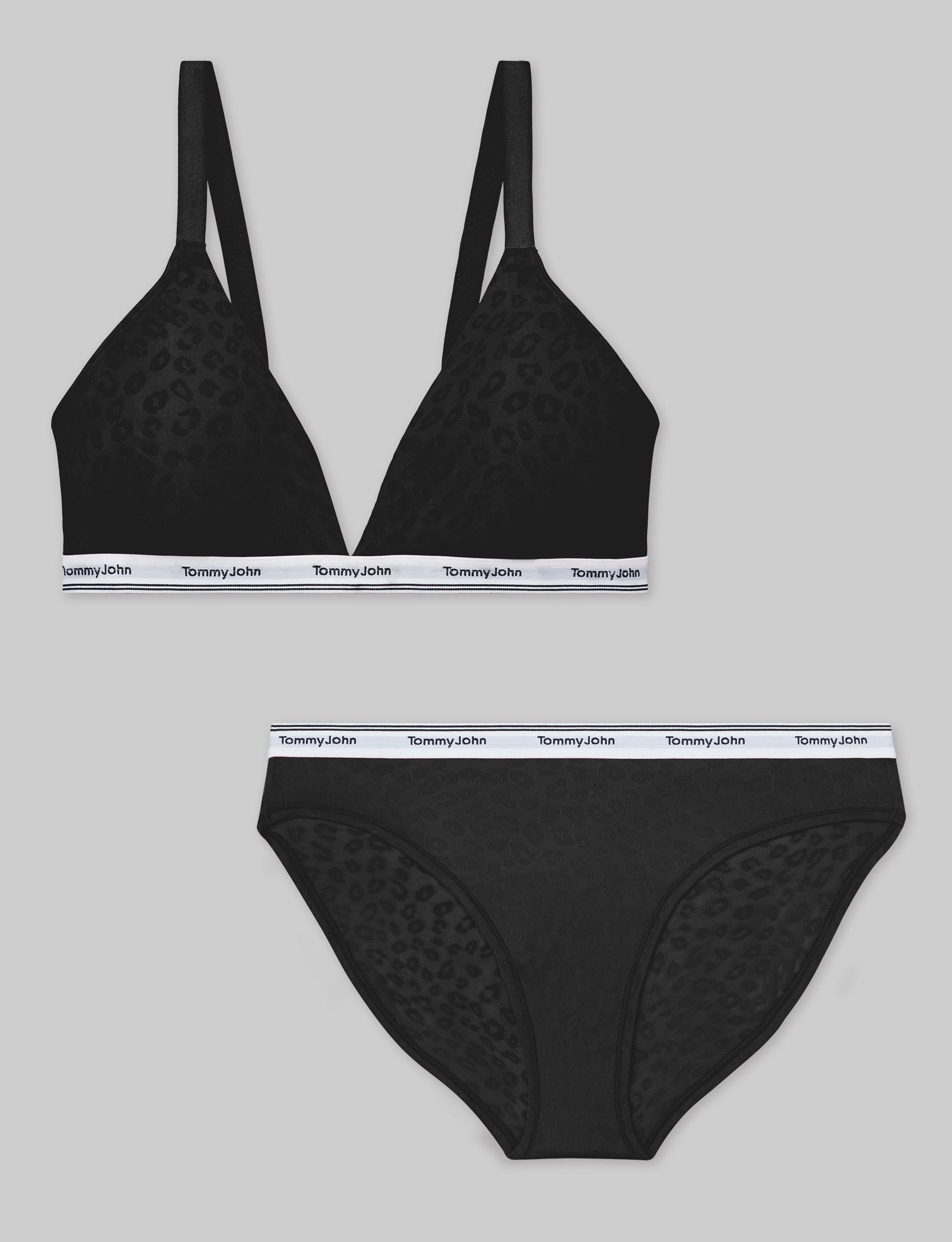 Signature Comfort Lace Triangle Bralette & Bikini Set