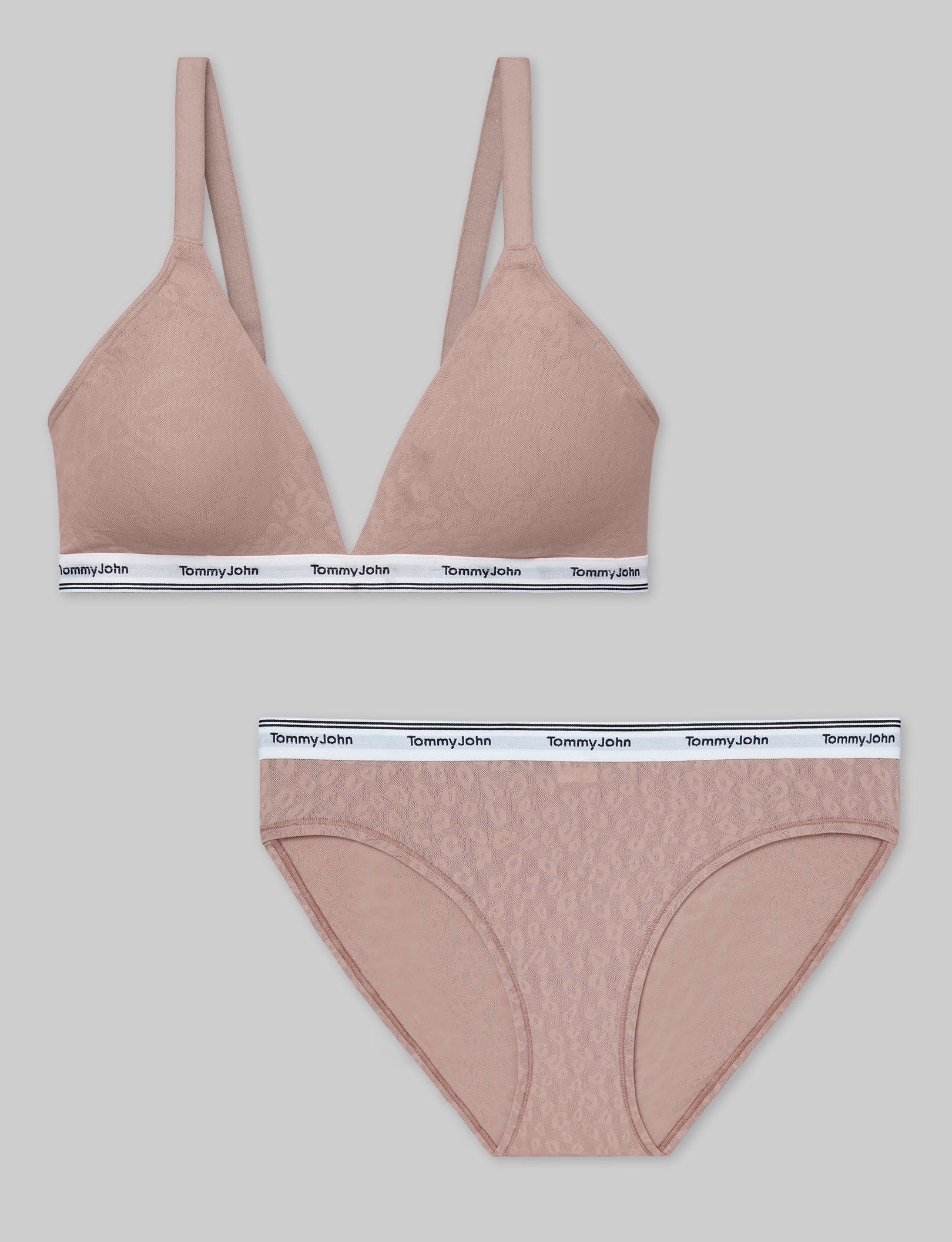 Signature Comfort Lace Triangle Bralette & Bikini Set