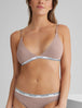 Signature Comfort Lace Triangle Bralette::Fawn Lace