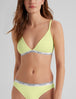 Signature Comfort Lace Triangle Bralette::Luminary Yellow Lace