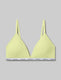 Signature Comfort Lace Triangle Bralette::Luminary Yellow Lace::Swatch