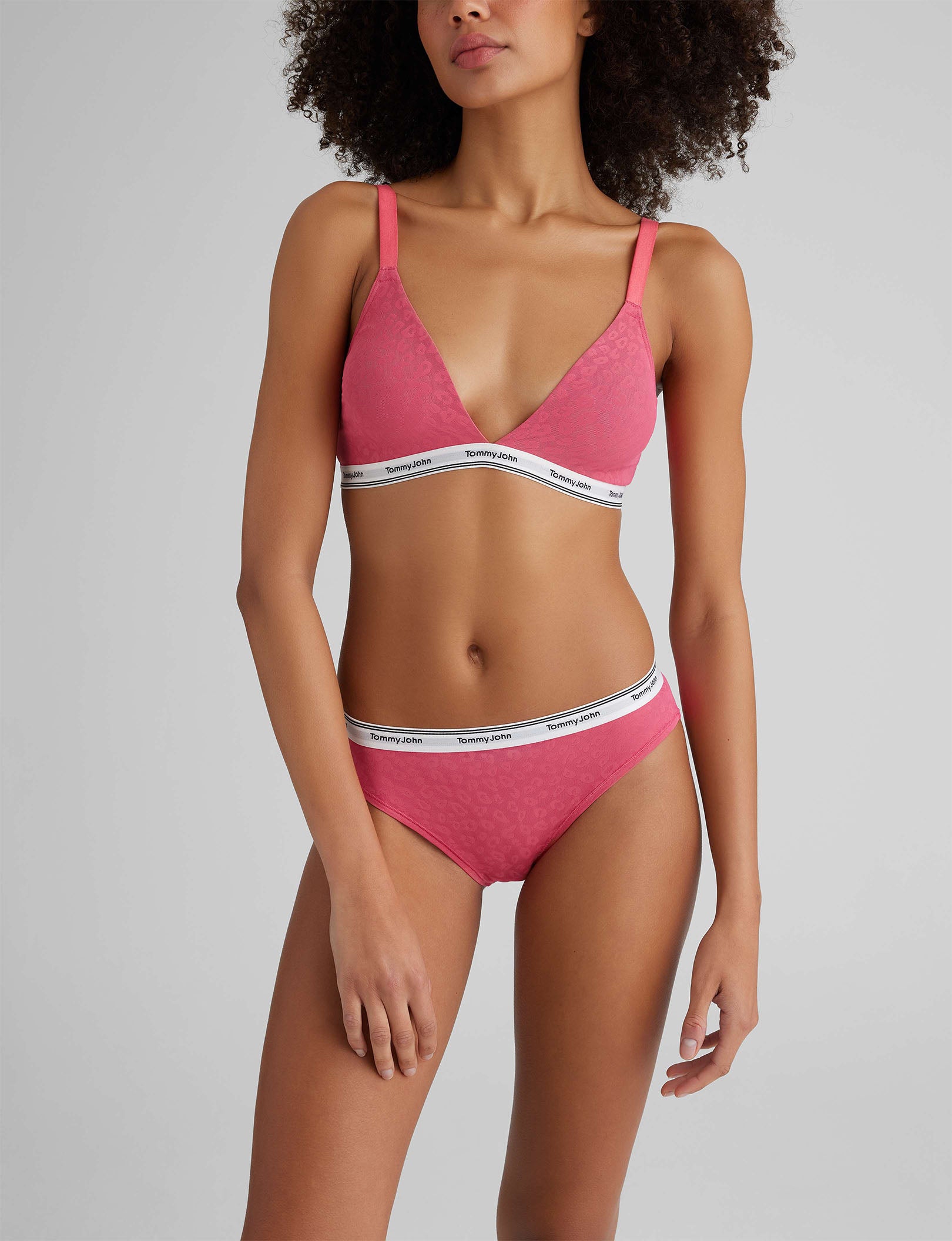 Signature Comfort Lace Triangle Bralette & Bikini Set
