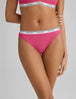 Women's Signature Comfort Lace Thong::Raspberry Sorbet Lace