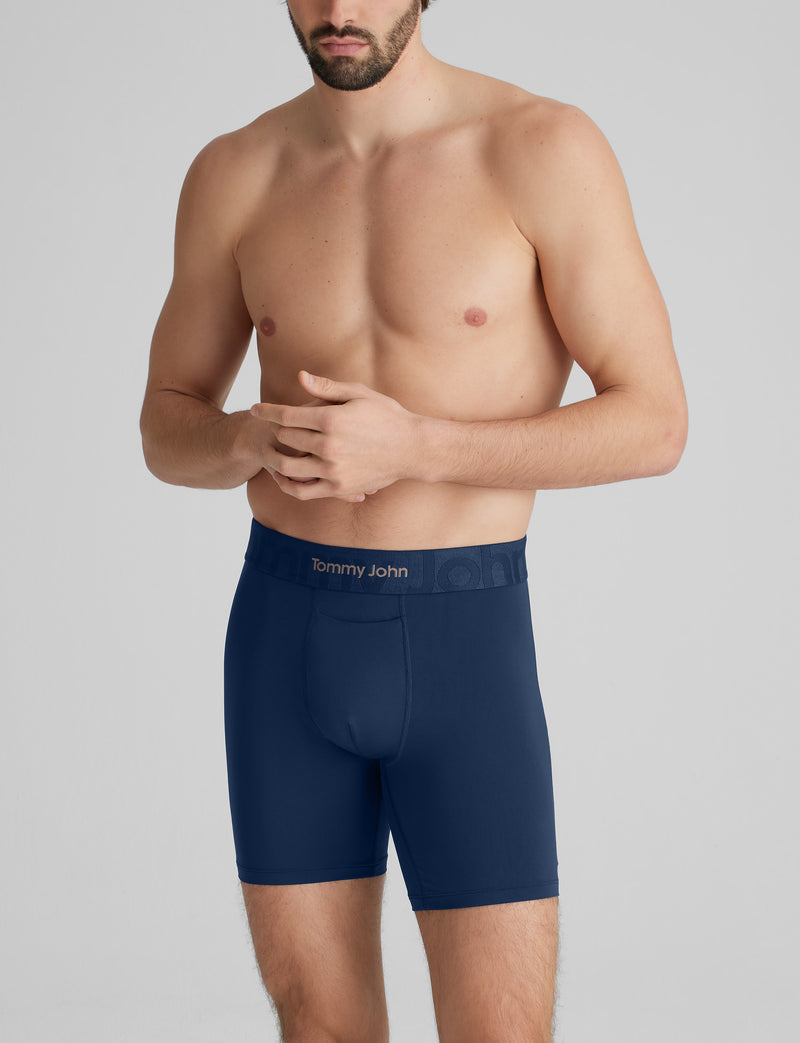 Customized Flex Mid-Length Boxer Brief 6"::Dress Blues