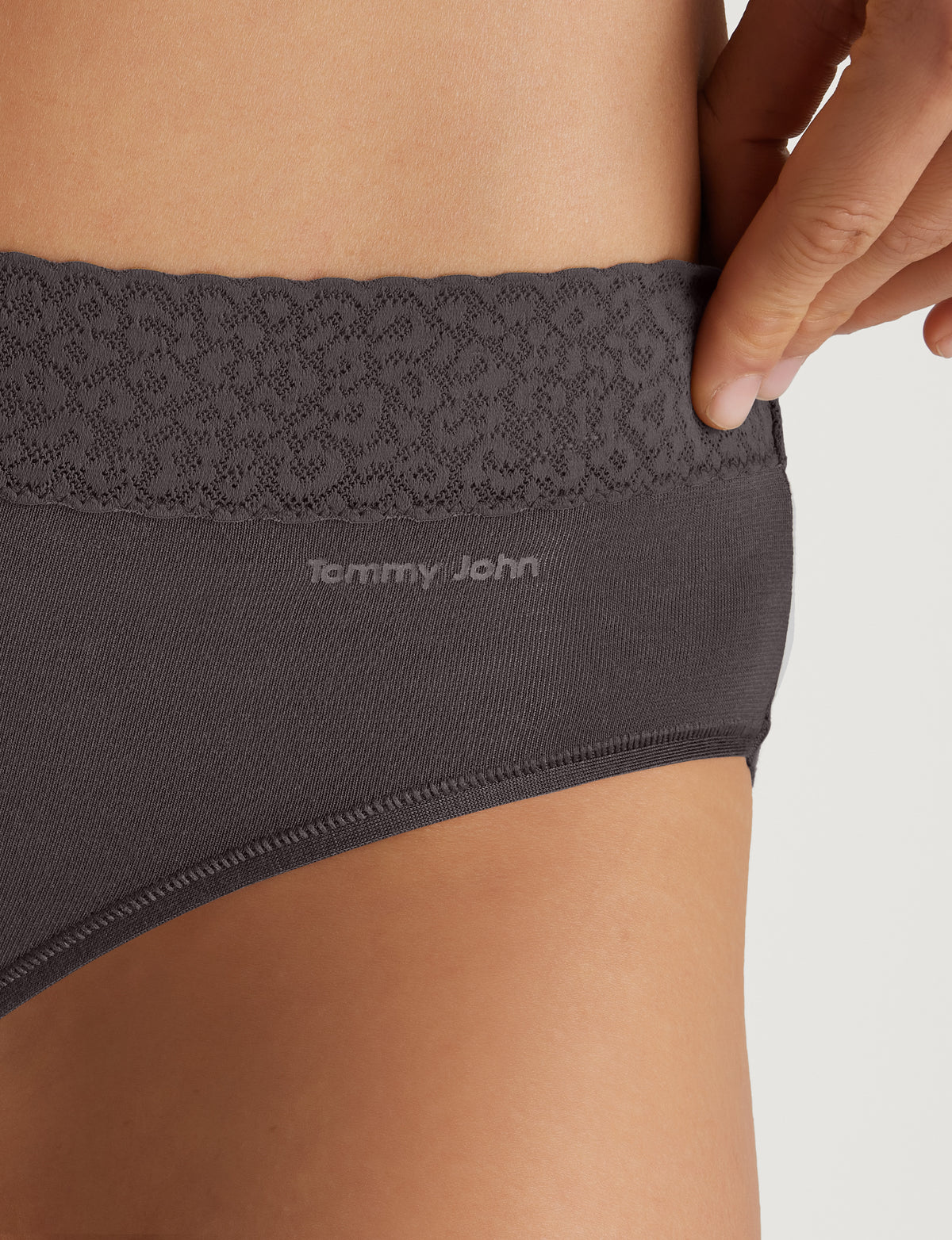 Women's Second Skin Brief, Lace Waist
