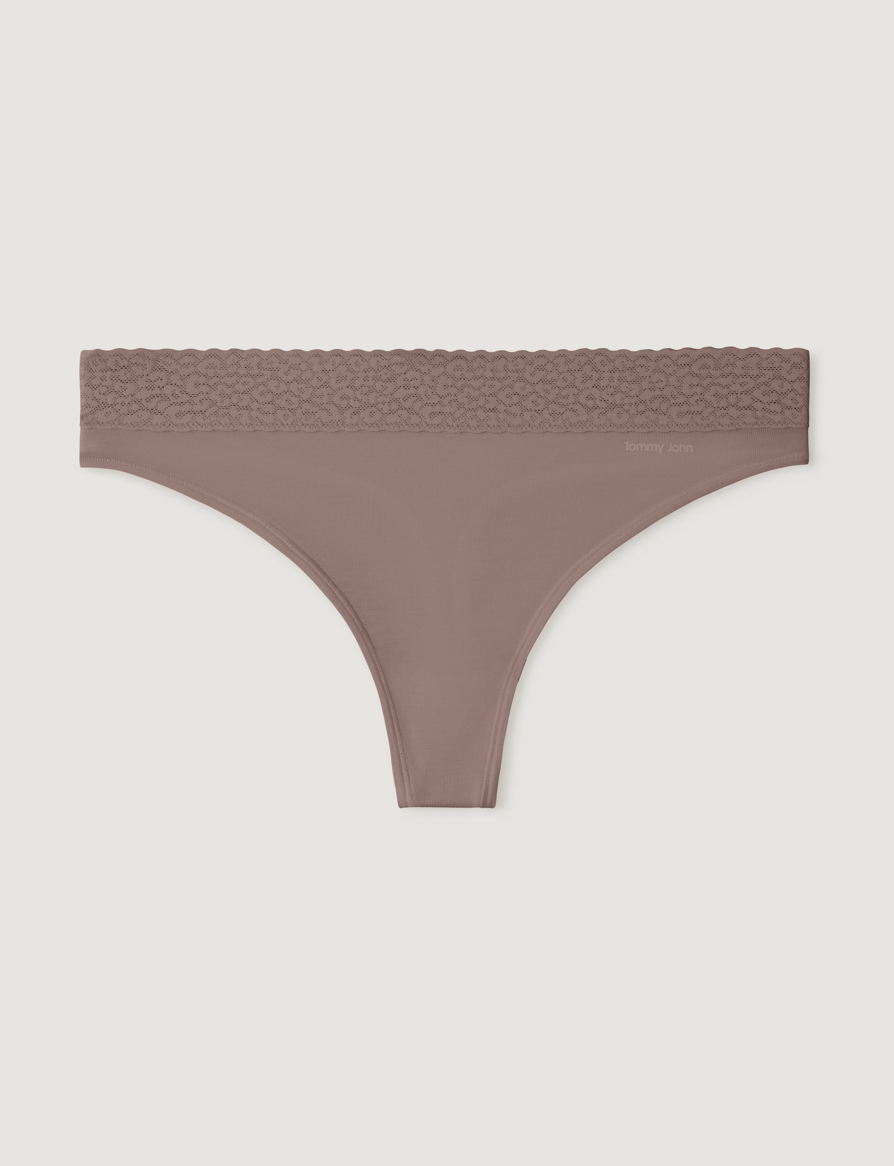 Women's Second Skin Thong, Lace Waist