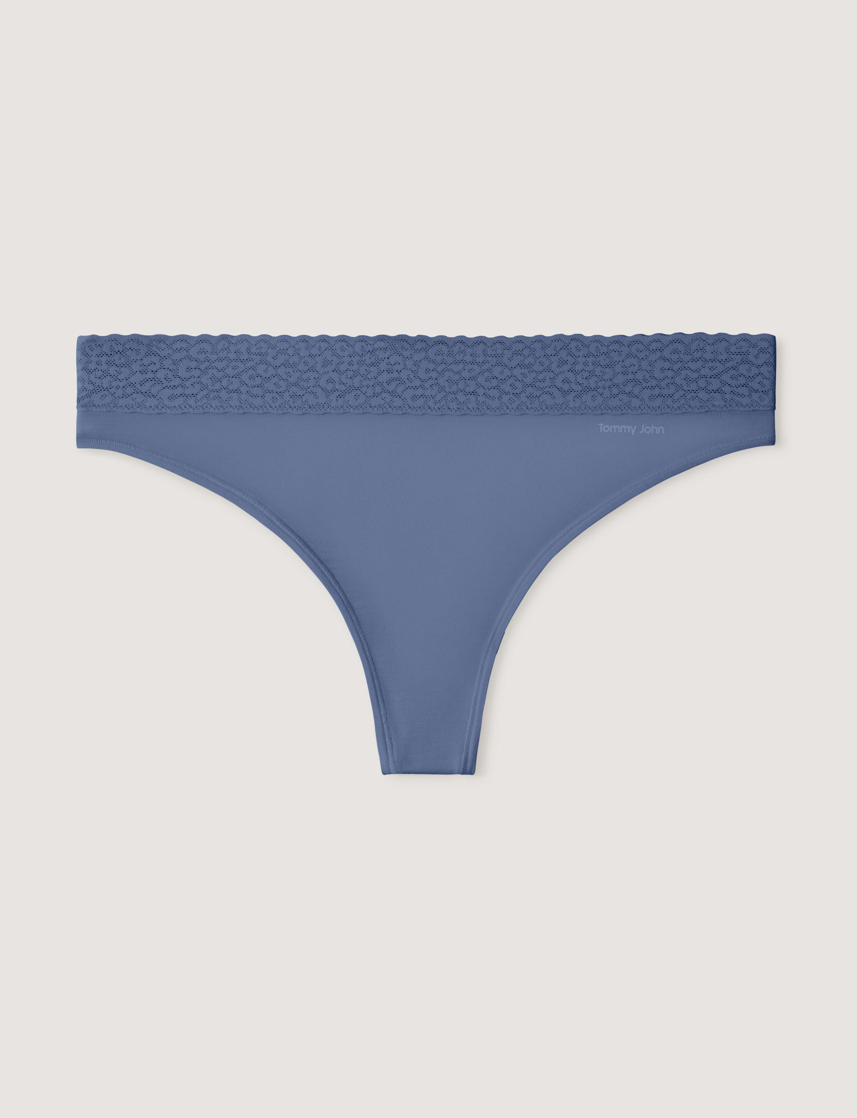 Women's Second Skin Thong, Lace Waist